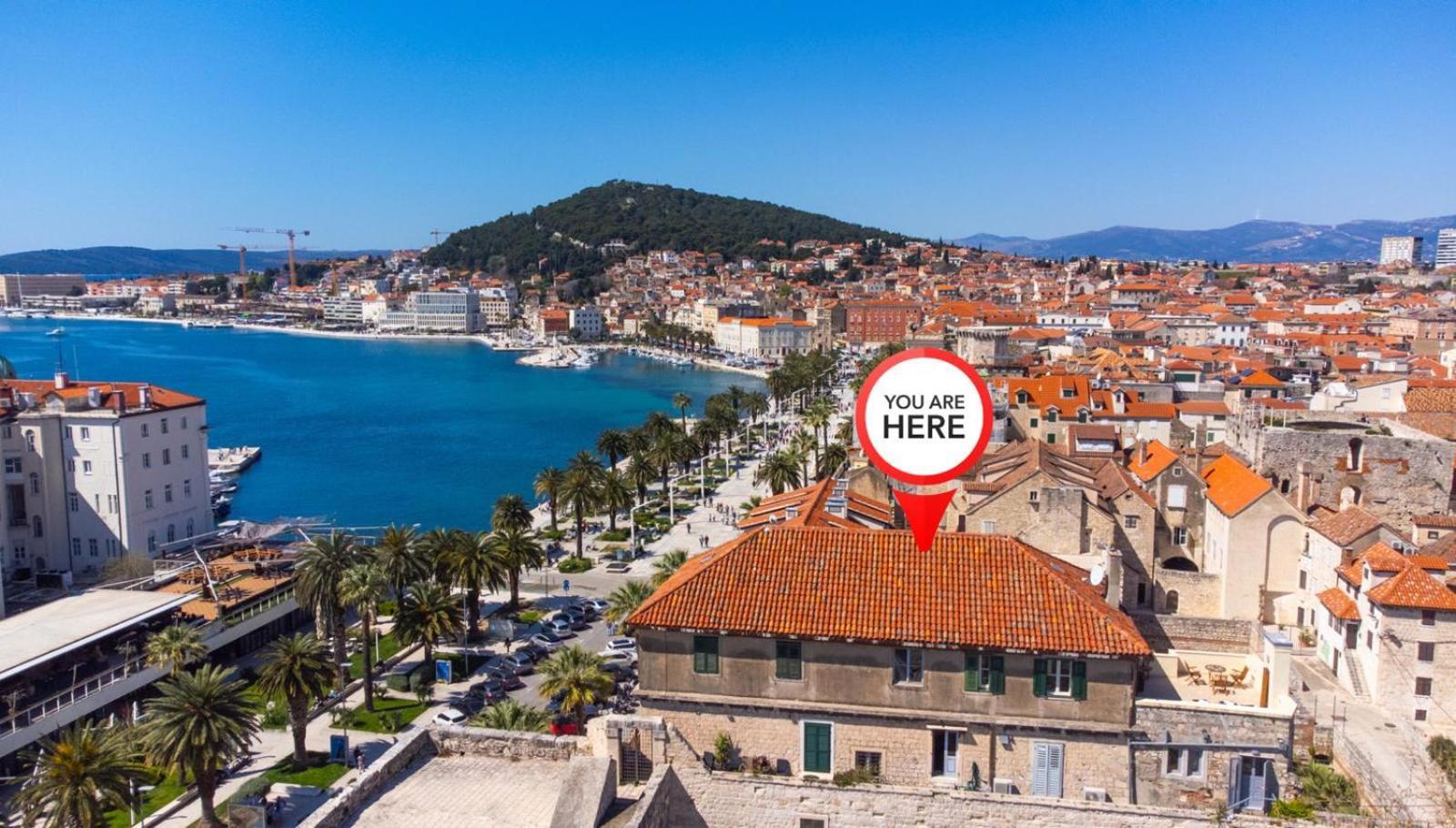 Diocletian Tower - Bella Vista & Palazzo Lägenhet Split Exteriör bild