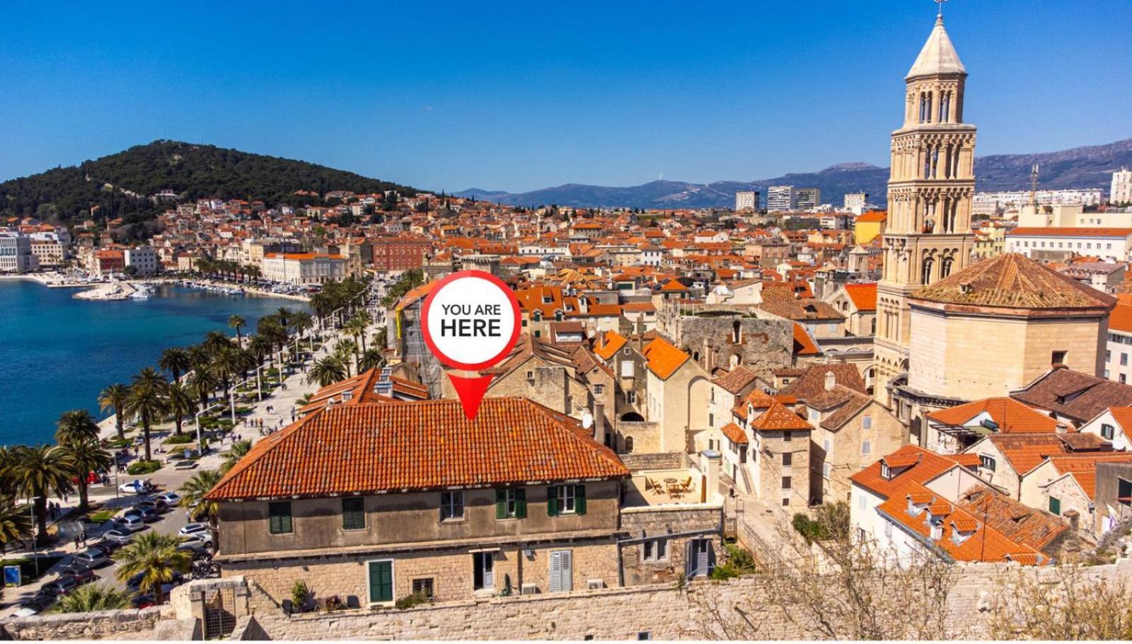 Diocletian Tower - Bella Vista & Palazzo Lägenhet Split Exteriör bild